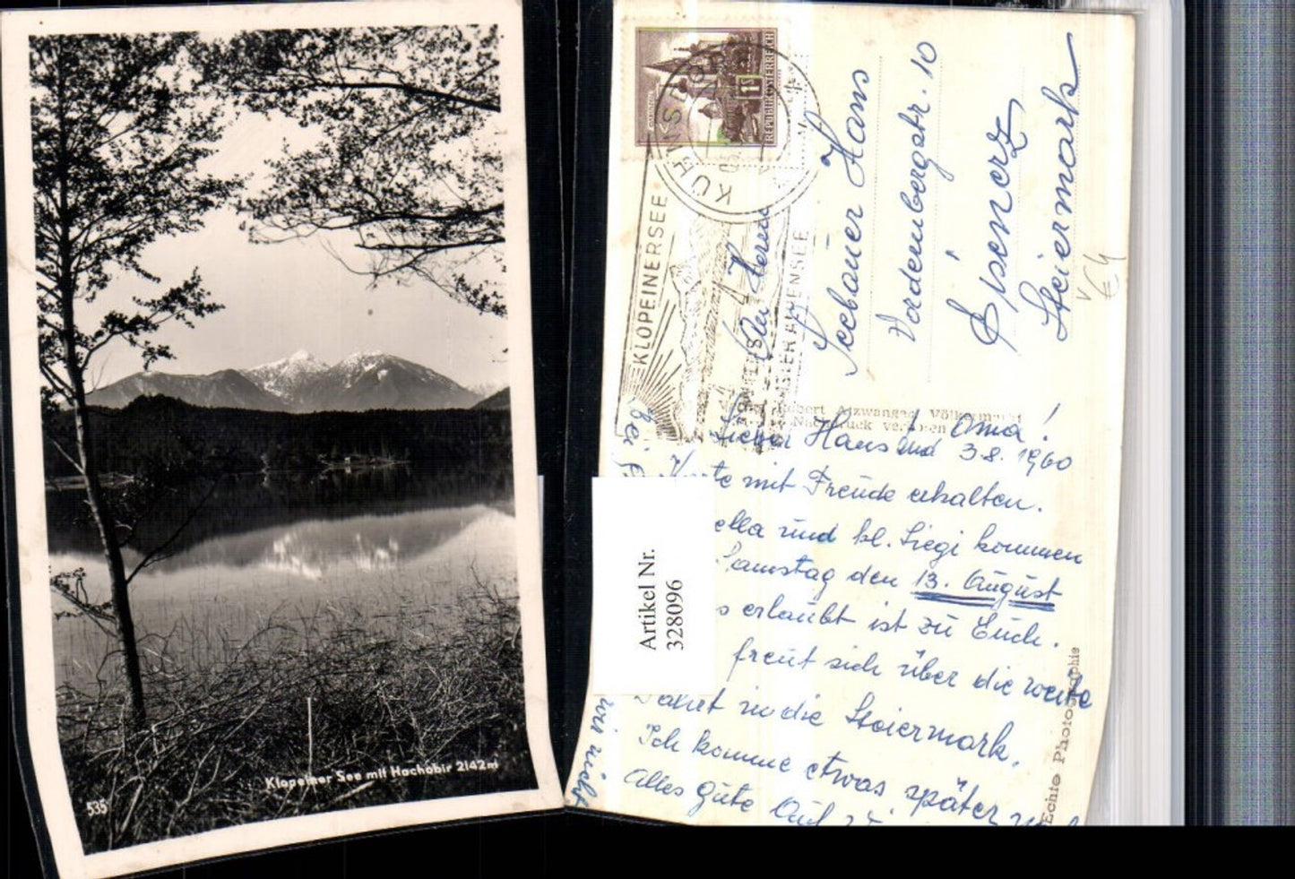 328096,Klopeinersee b. St. Kanzian m. Hochobir Bergkulisse pub Robert Atzwanger 535