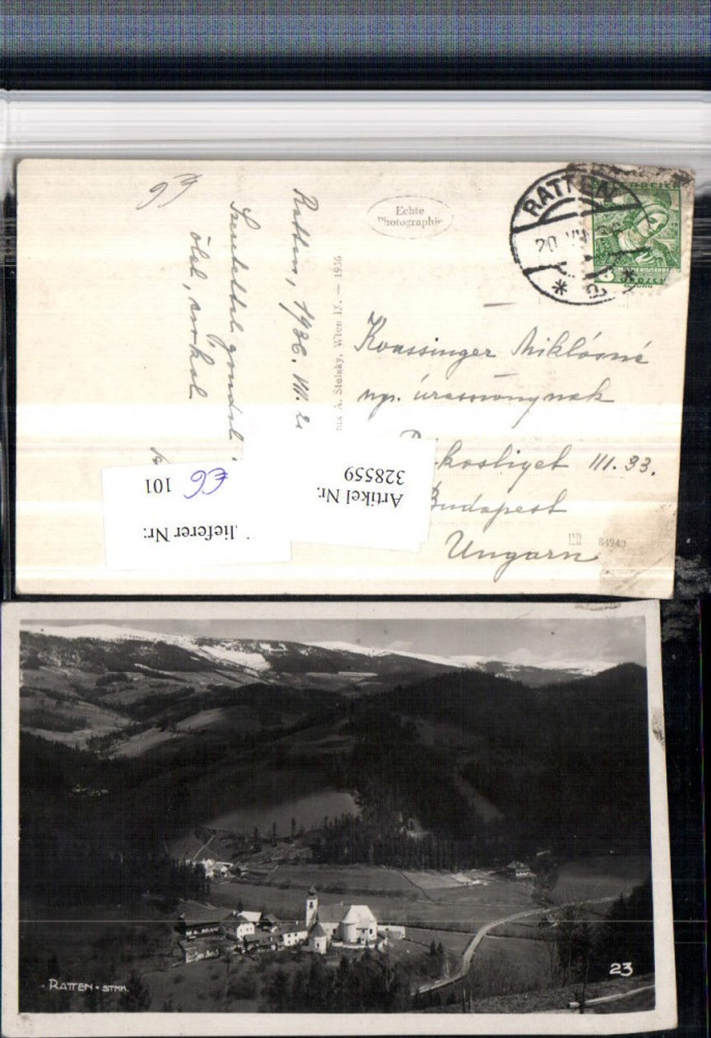 Alte Ansichtskarte – Old Postcard