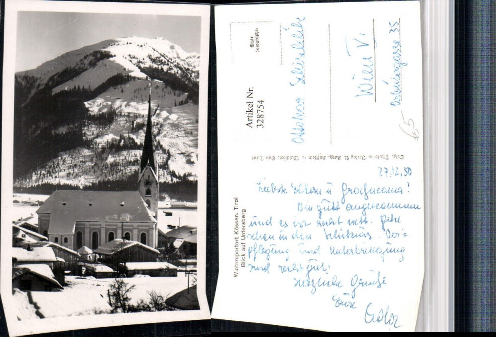 Alte Ansichtskarte – Old Postcard