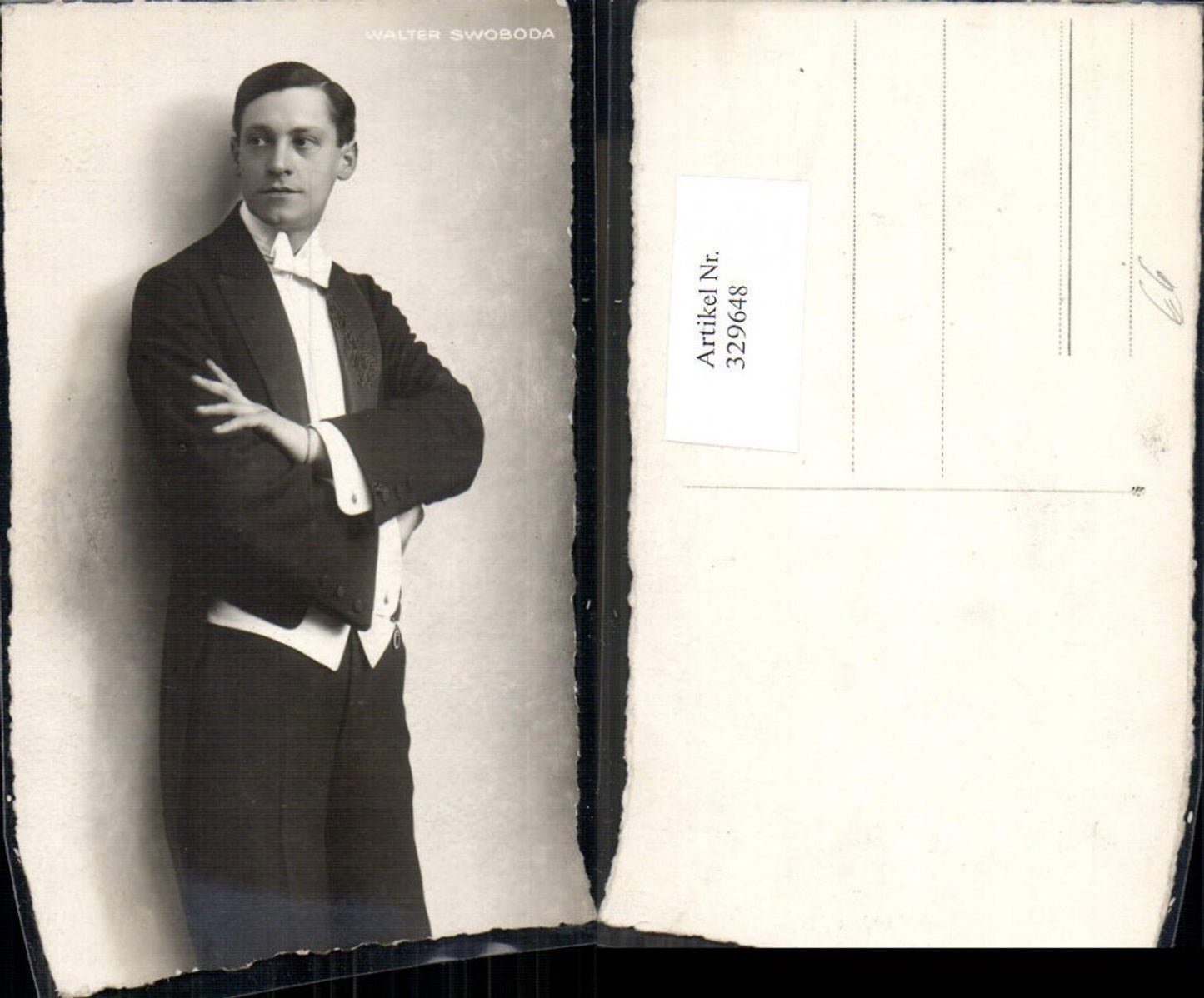 329648,Foto Ak Walter Swoboda Schauspieler Sänger