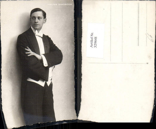 329648,Foto Ak Walter Swoboda Schauspieler Sänger