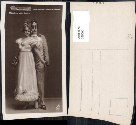 329660,Foto Ak Anny Rainer Viktor Flemming i. Das Dreimäderlhaus Schauspieler Sänger pub B.K.W.I.