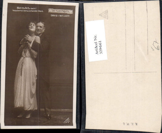 329661,Foto Ak Davis Werner i. Der Aushilfsgatte Schauspieler Sänger pub B.K.W.I.