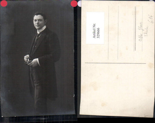 329666,Foto Ak Otto Glaser Theater Schauspieler