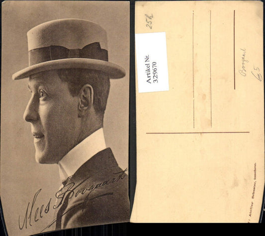 329670,Foto Ak Boogaarts Boogaart Schauspieler Sänger Linz Hut