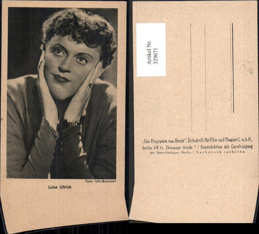 329671,Luise Ullrich Schauspielerin
