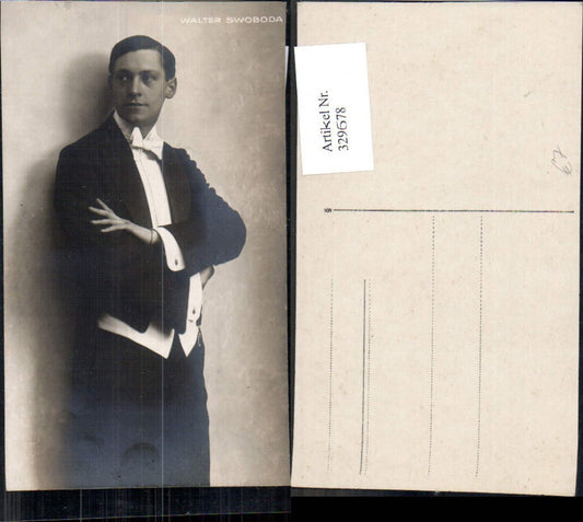 329678,Foto Ak Walter Swoboda Schauspieler