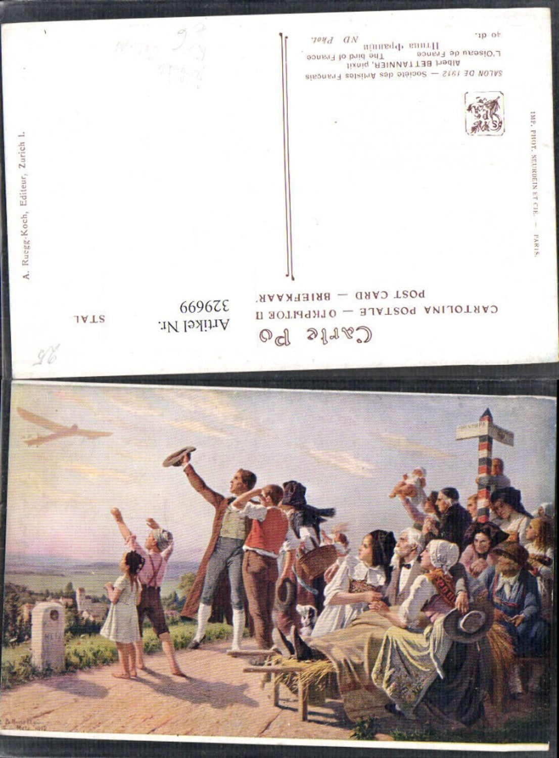 329699,Künstler Ak Albert Bettannier The bird of France Patriotik Frankreich Geschichte Politik Ausland