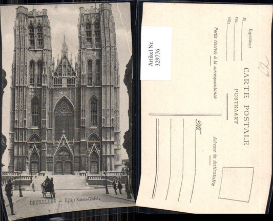329776,Bruxelles Brüssel Eglise Sainte Gudule Kirche Kutsche