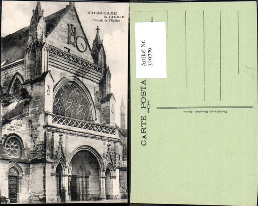 329779,Notre Dame de Liesse Portail de L Eglise Kirche Eingang