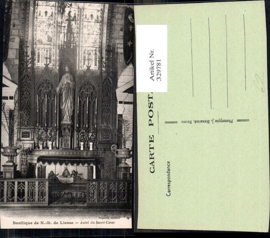 329781,Basilique de Notre Dame de Liesse Autel du Sacre Coeur Kirche Altar Innenansicht