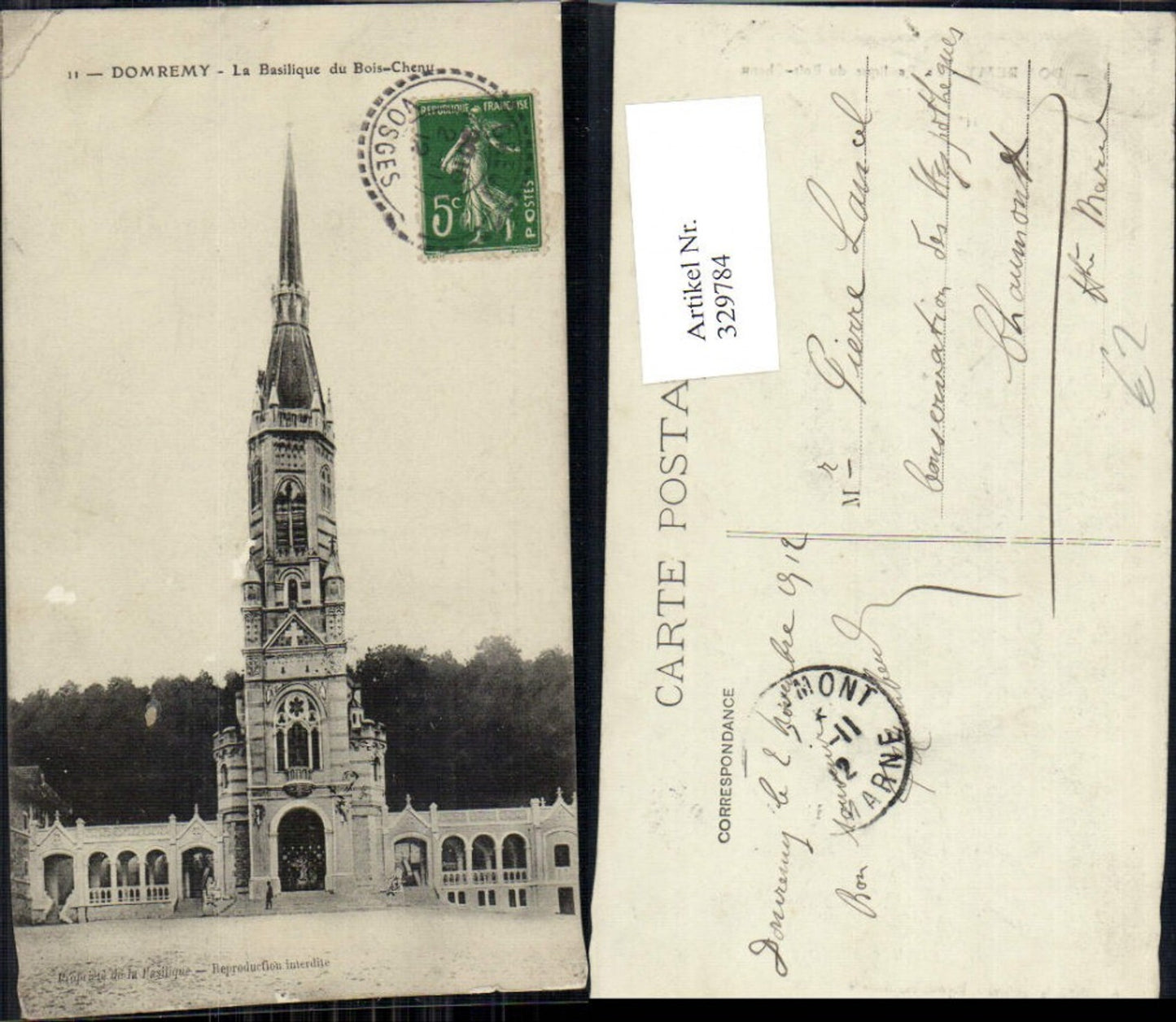 329784,Domremy La Basilique du Bois Chenu Kirche