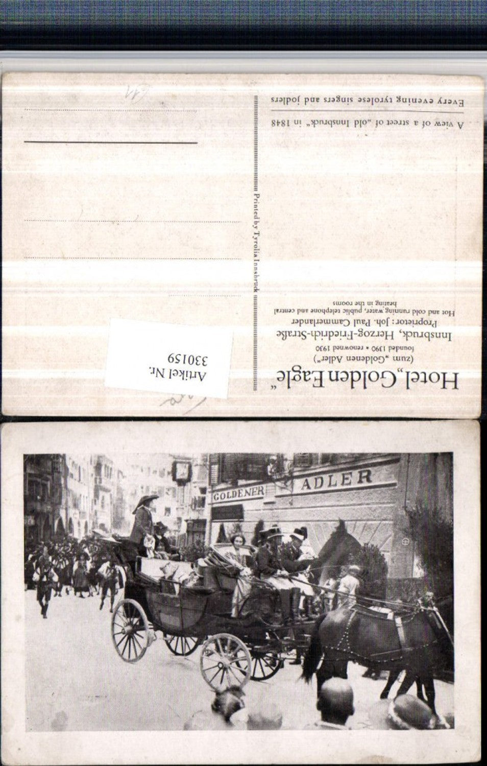 Alte Ansichtskarte – Old Postcard