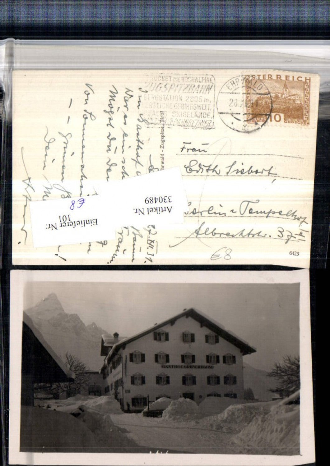 Alte Ansichtskarte – Old Postcard