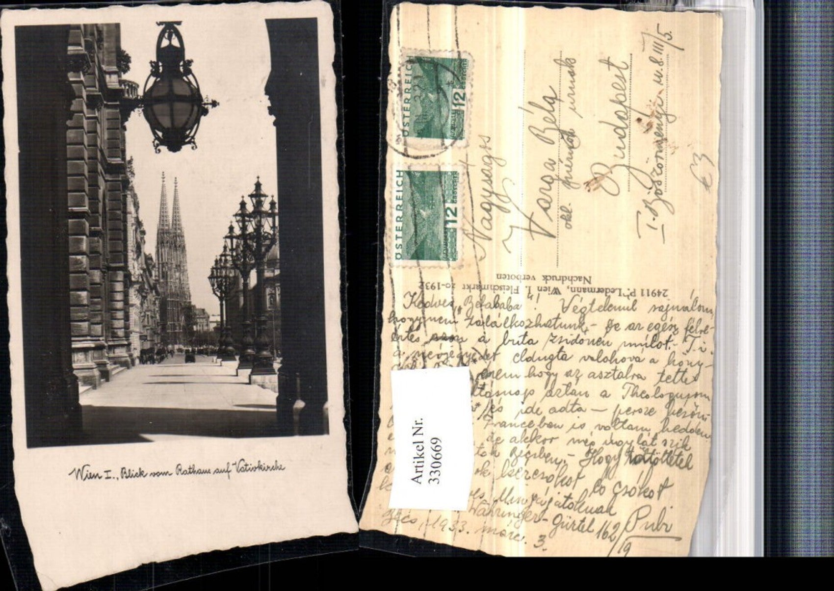 Alte Ansichtskarte – Old Postcard