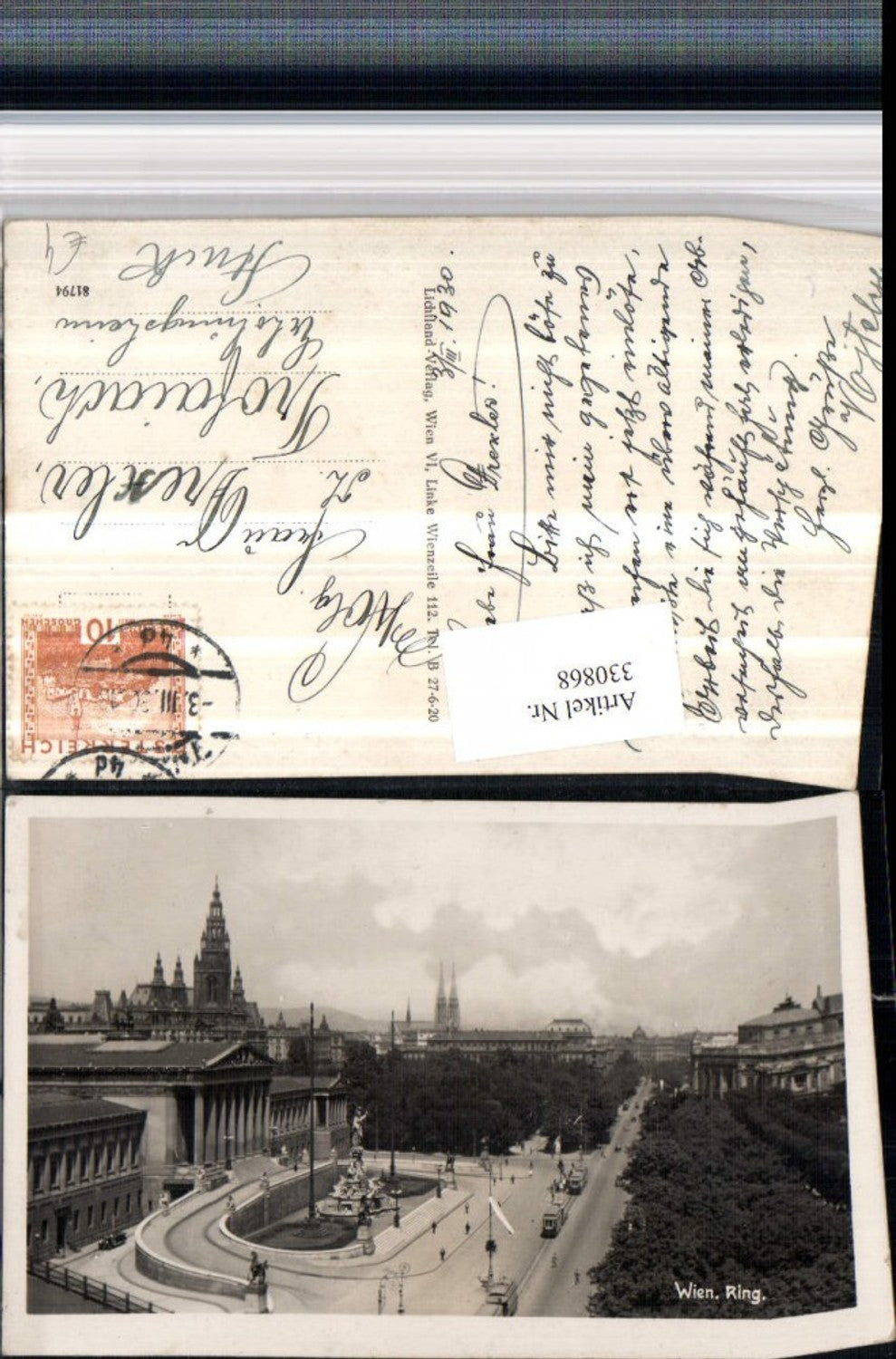 Alte Ansichtskarte – Old Postcard