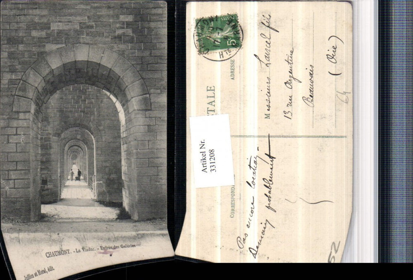 331208,Champagne-Ardenne Haute-Marne Chaumont Le Viaduc Entree des Galeries