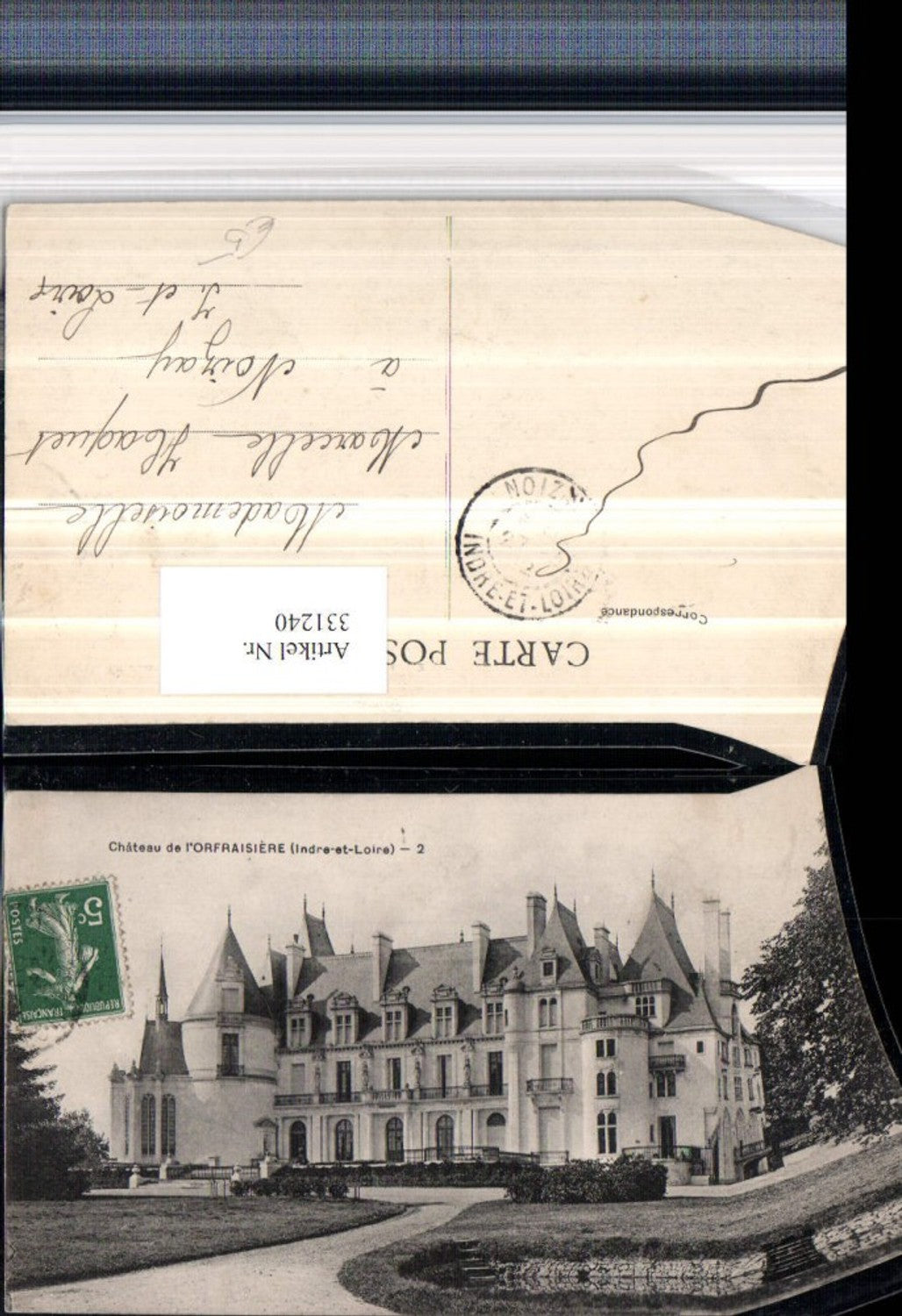 331240,Centre Indre-et-Loire Nouzilly Chateau de l'Orfraisiere Schloss