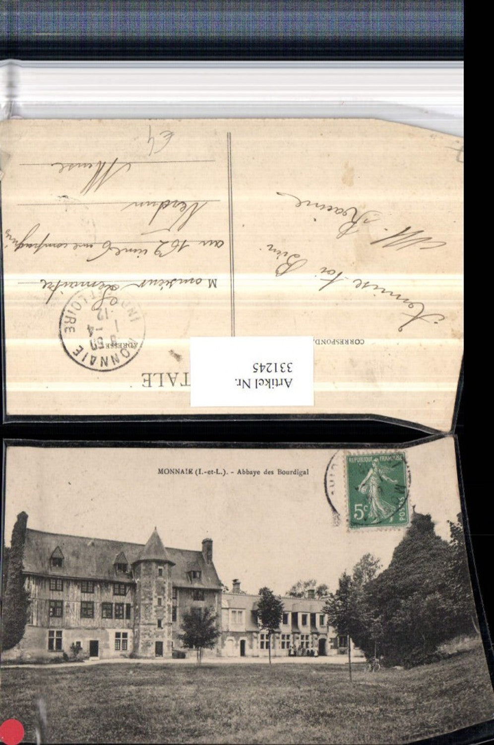 331245,Centre Indre-et-Loire Monnaie Abbaye des Bourdigal Gebäude