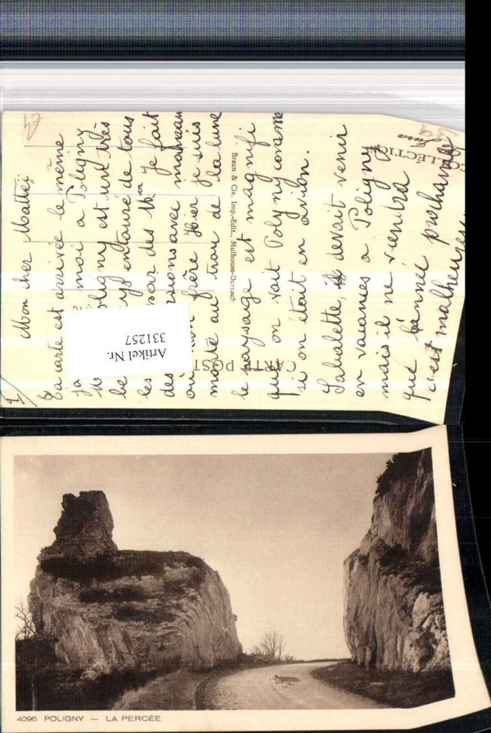 331257,Franche-Comte Jura Poligny La Percee Straße Felsen