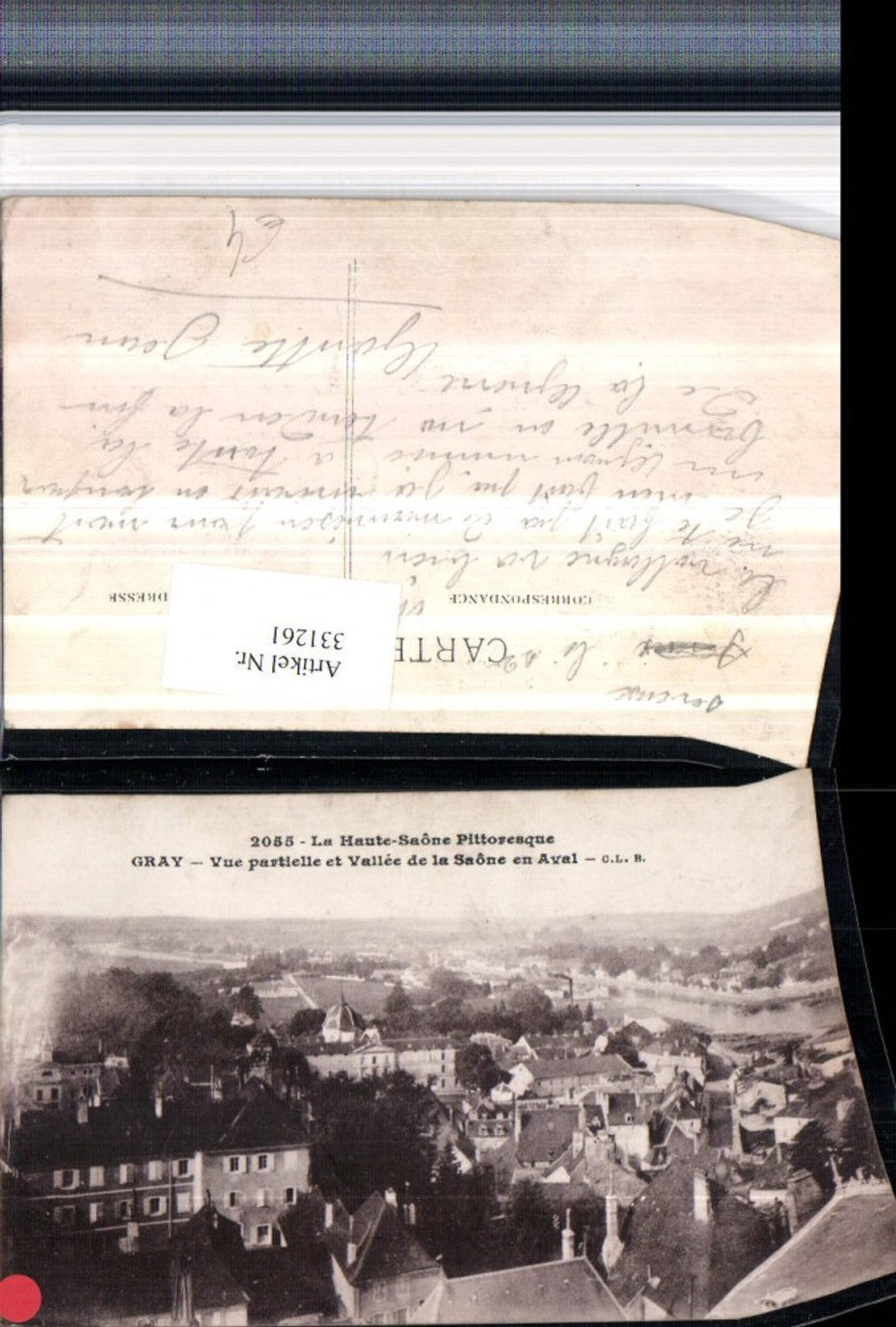 331261,Franche-Comte Haute-Saone Gray Vue partielle et Vallee e la Saone en Aval Teilansicht