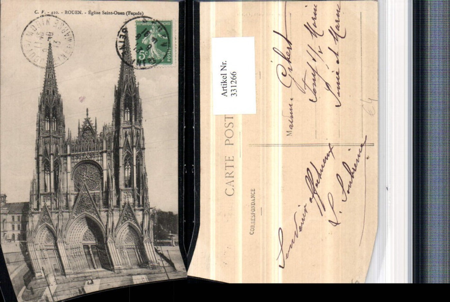 331266,Haute-Normandie Seine-Maritime Rouen Eglise Saint-Ouen Kirche