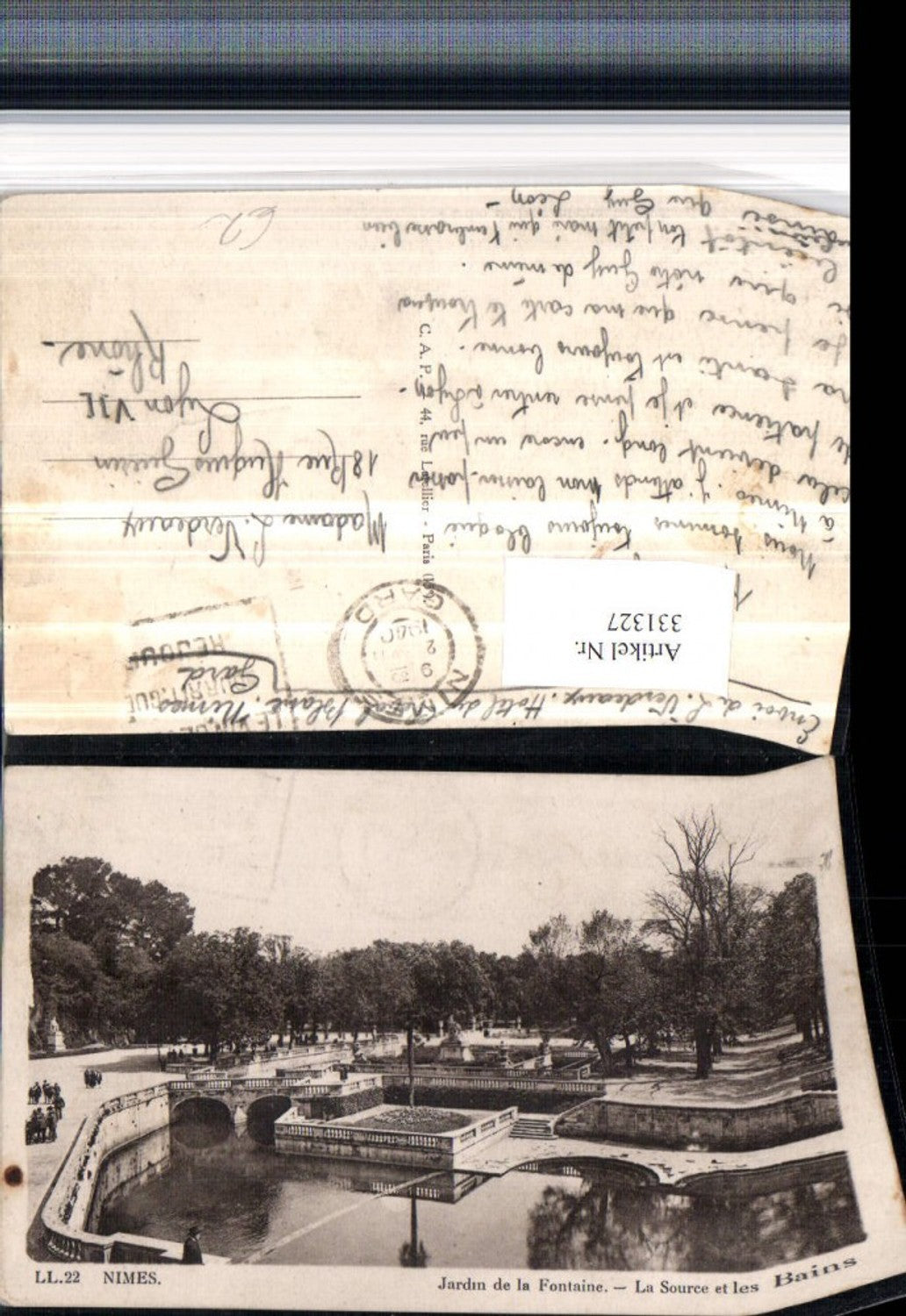 331327,Languedoc-Roussillon Gard Nimes Jardin de la Fontaine La Source et les Bains Park