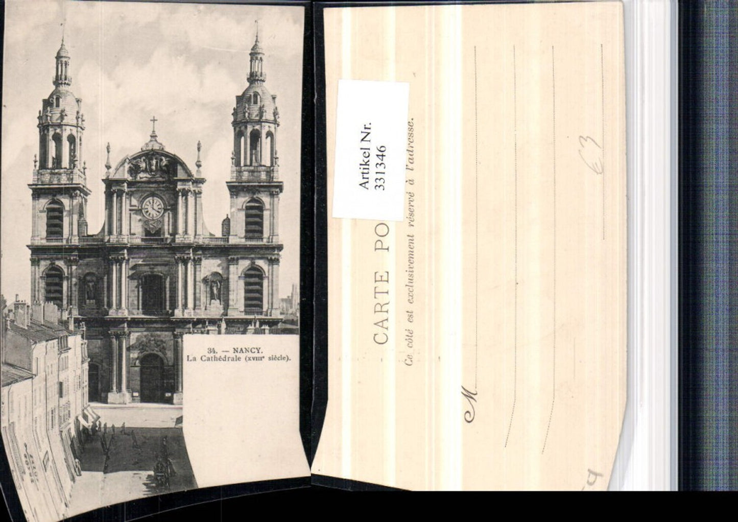 331346,Lothringen Meurthe-et-Moselle Nancy La Cathedrale Kirche