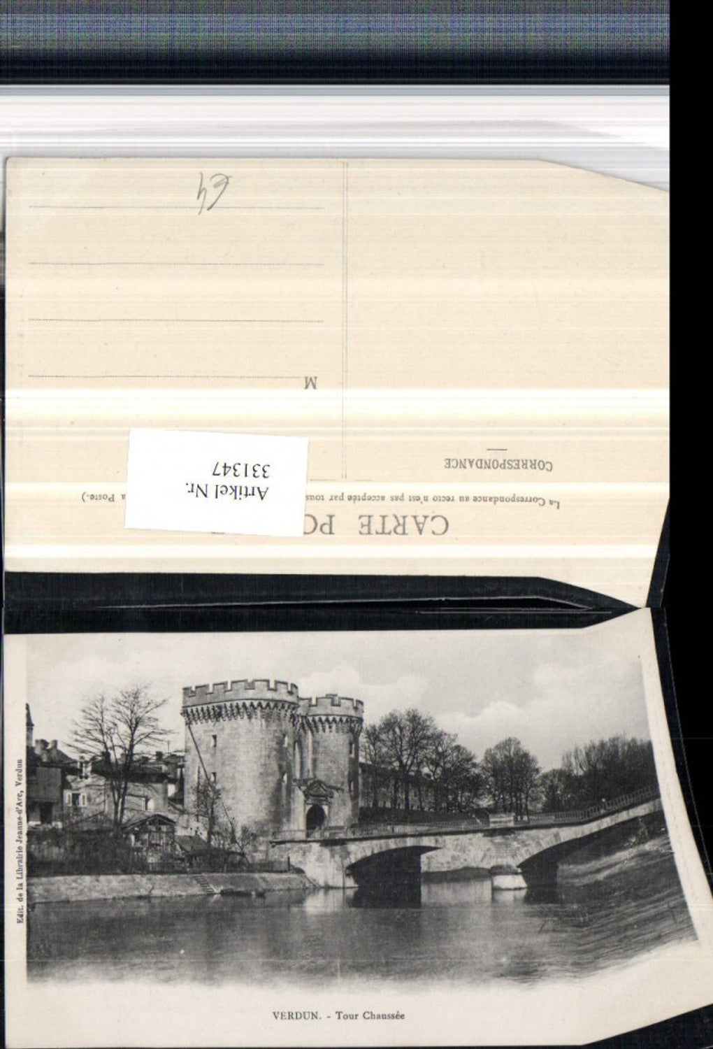 331347,Lothringen Meuse Verdun Tour Chaussee Brücke Turm