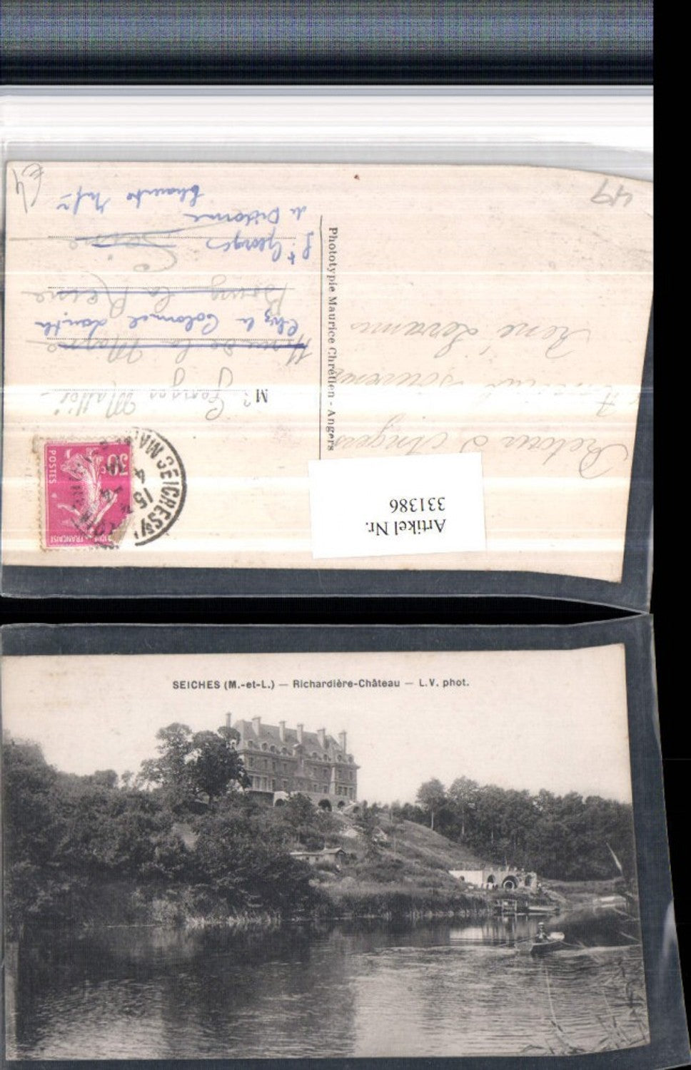 331386,Pais de la Loire Maine-et-Loire Seiches Richardiere Chateau Schloss