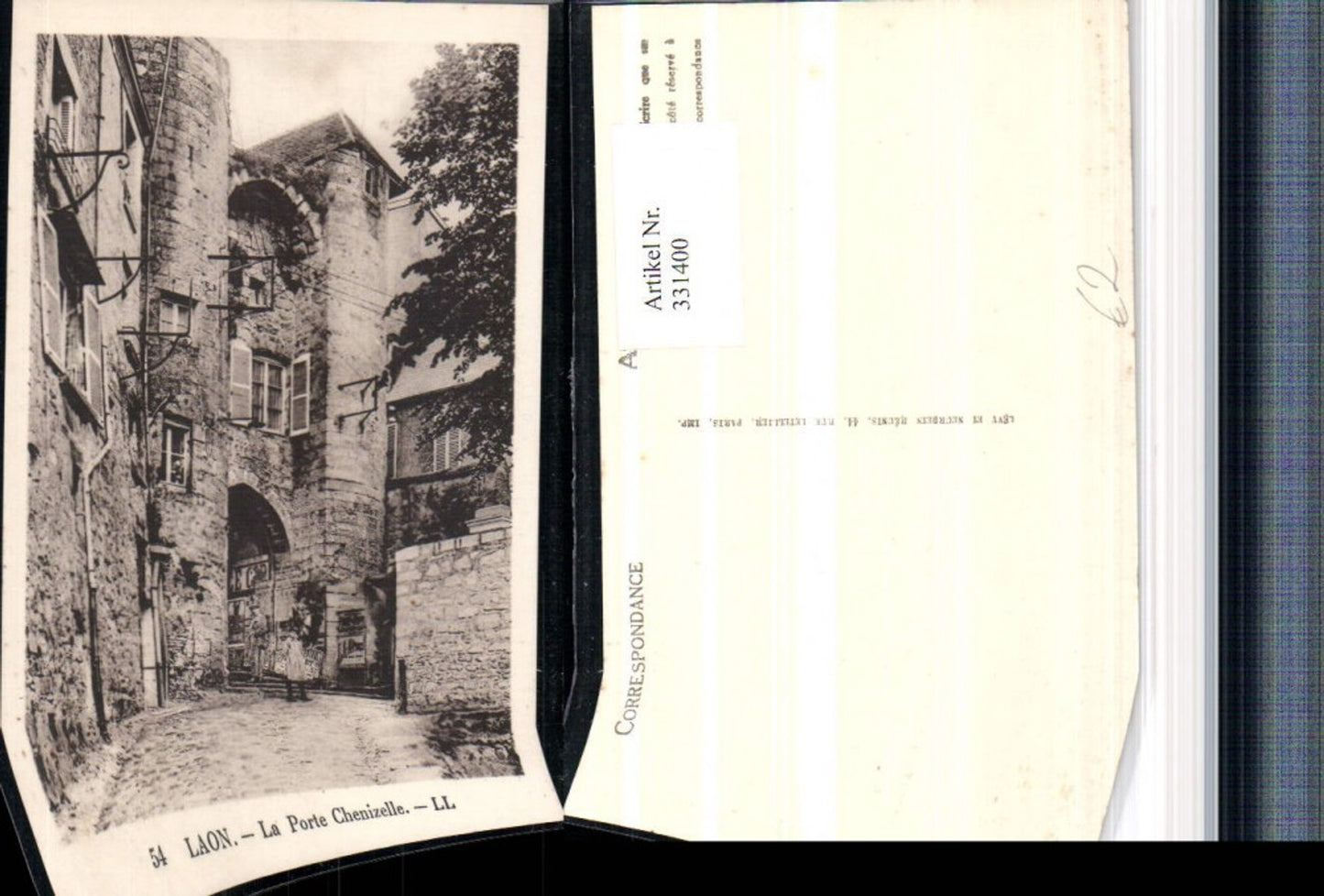 331400,Picardie Aisne Laon La Porte Chenizelle Ansicht