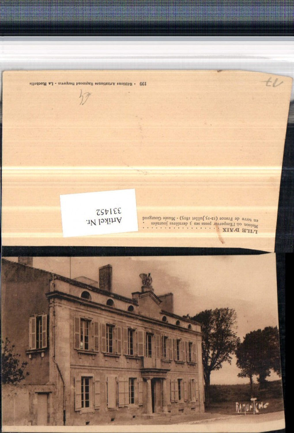 331452,Poitou-Charentes Charente-Maritime Ile d'Aix Maison ou l'Empereur