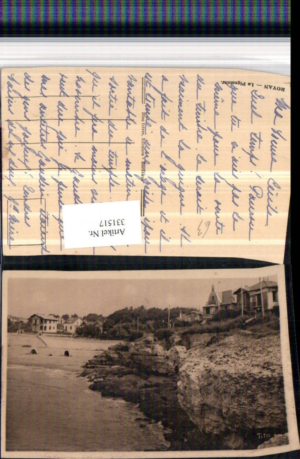 331517,Poitou-Charentes Charente-Maritime Royan Le Pigeonnier Küste Klippe