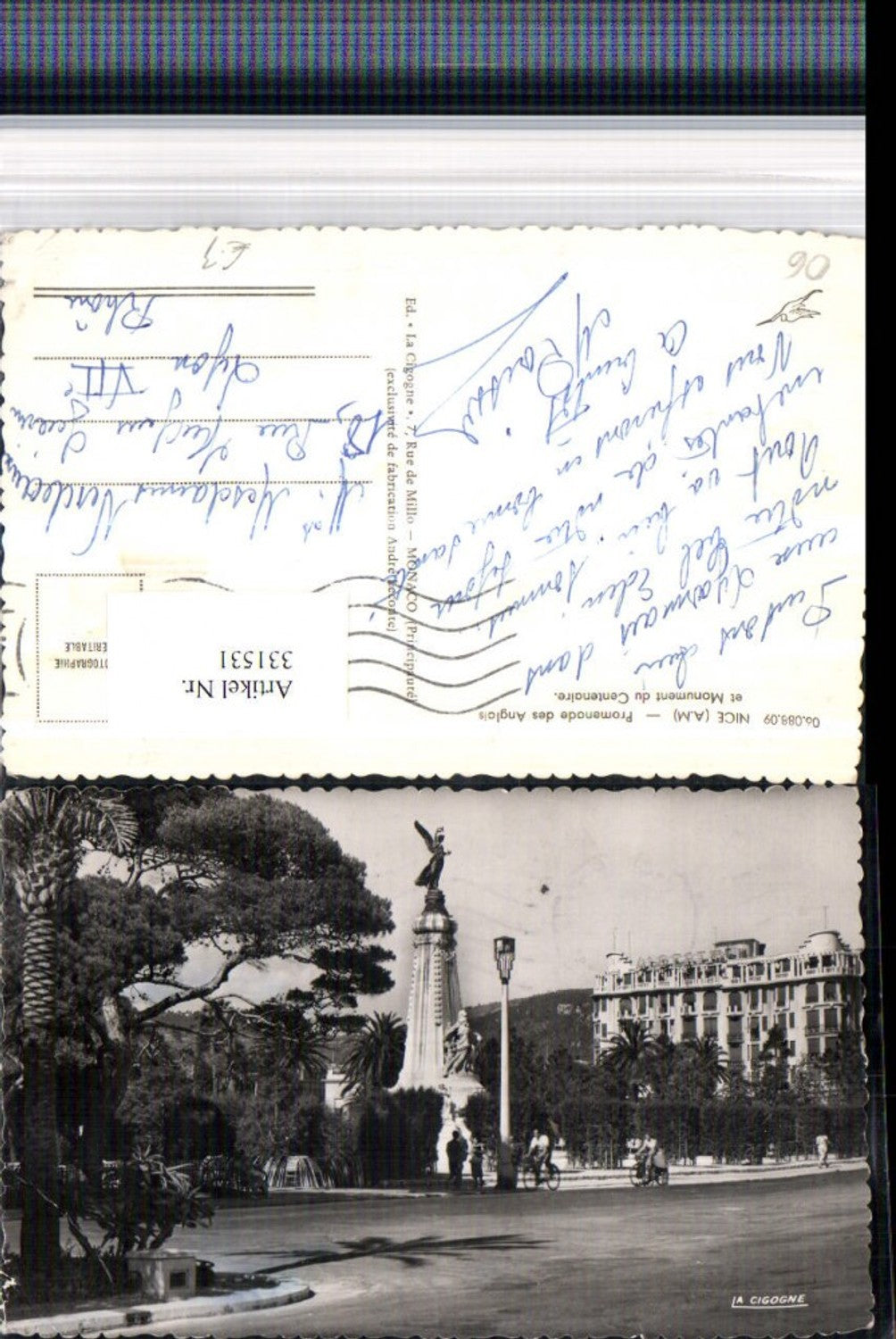 331531,Provence-Alpes-Cote d'Azur Alpes-Maritimes Nice Nizza Promenade des Anglais et Monument