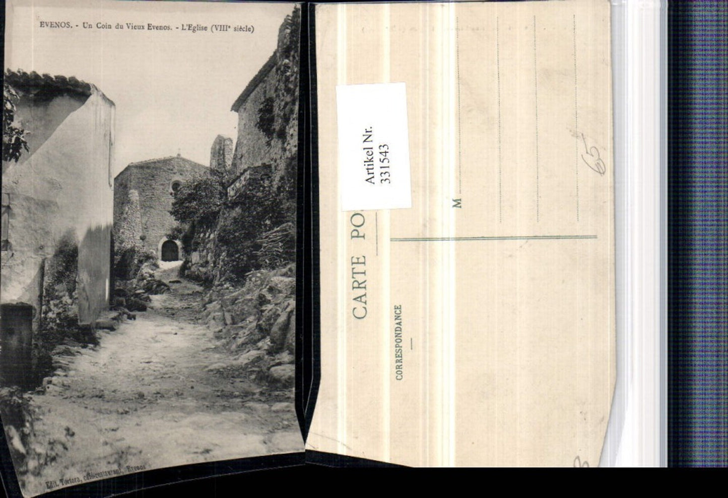 331543,Provence-Alpes-Cote d'Azur Var Evenos Un Coin de Vieux Evenos L'Eglise Kirche