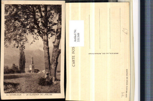 331549,Rhone-Alpes Haute-Savoie Combloux Le Clocher de l'Eglise Kirchturm