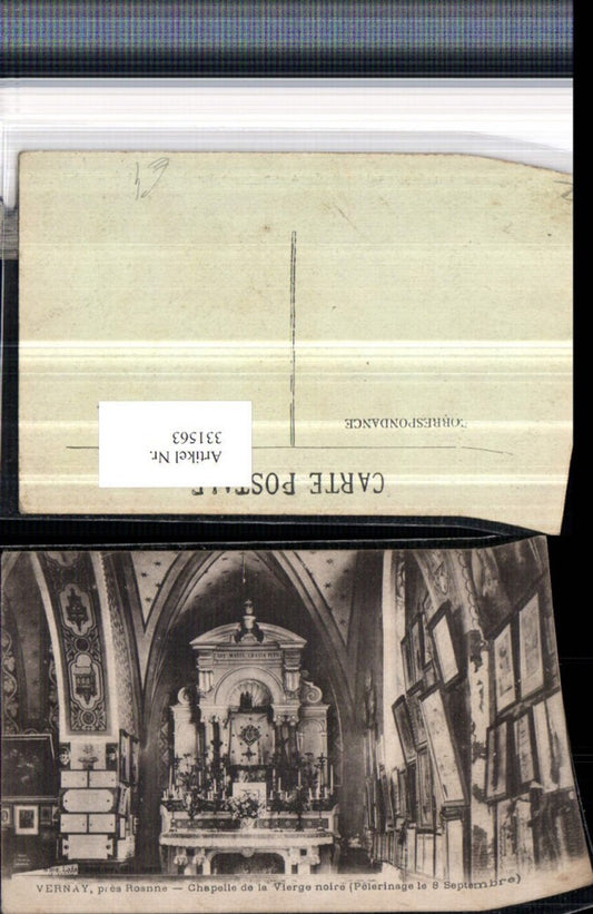 331563,Rhone-Alpes Loire Vernay pres Roanne Chapelle de la Vierge noire Kapelle