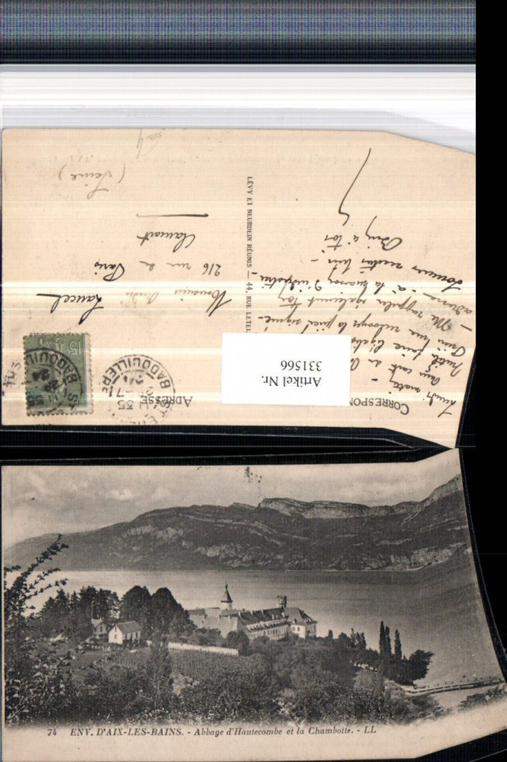 331566,Rhone-Alpes Savoie Aix-les-Bains Abbay d'Hautecombe et la Chambotte Abtei