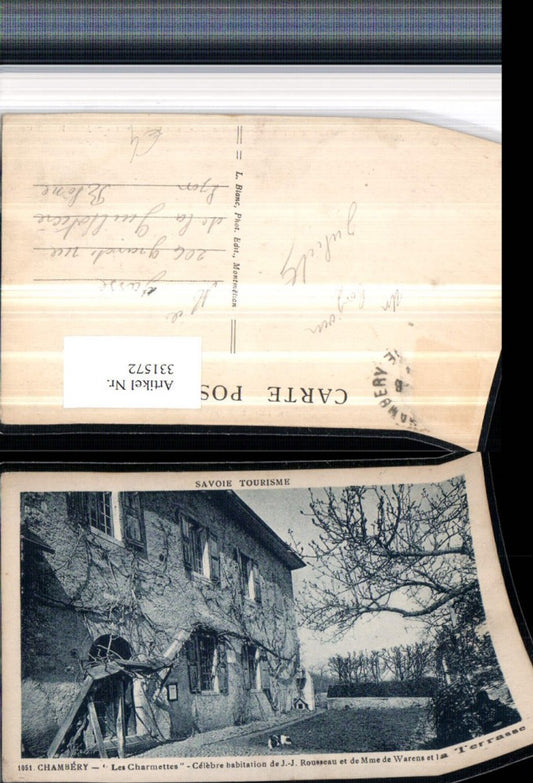 331572,Rhone-Alpes Haute-Savoie Chambery Les Charmettes Museum