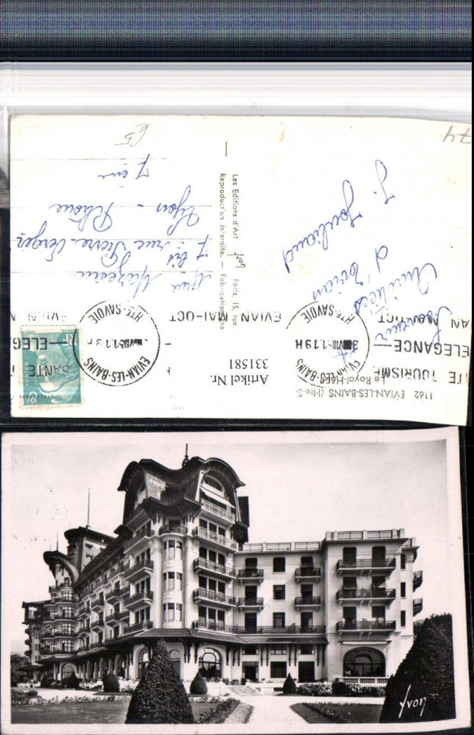 331581,Rhone-Alpes Haute-Savoie Evian-les-Bains Le Royal Hotel