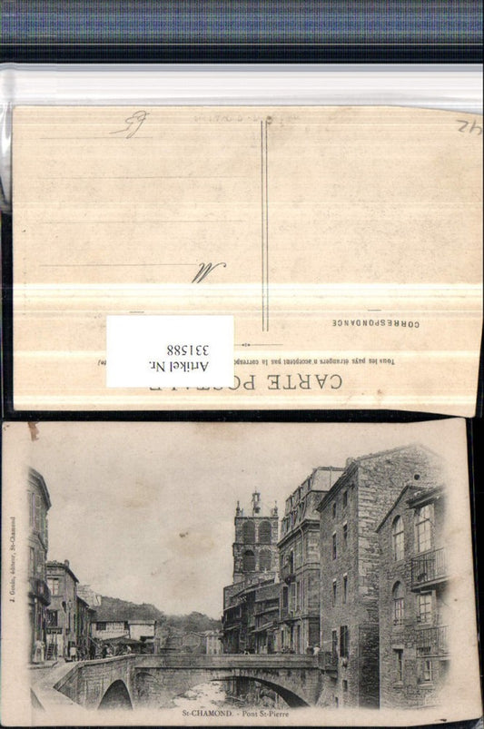 331588,Rhone-Alpes Loire St-Chamond Pont St-Pierre Brücke