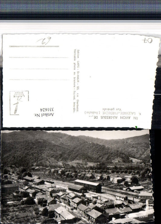 331624,Rhone-Alpes Ardeche Lalevade-d'Ardeche Vue generale Teilansicht Bahnhof