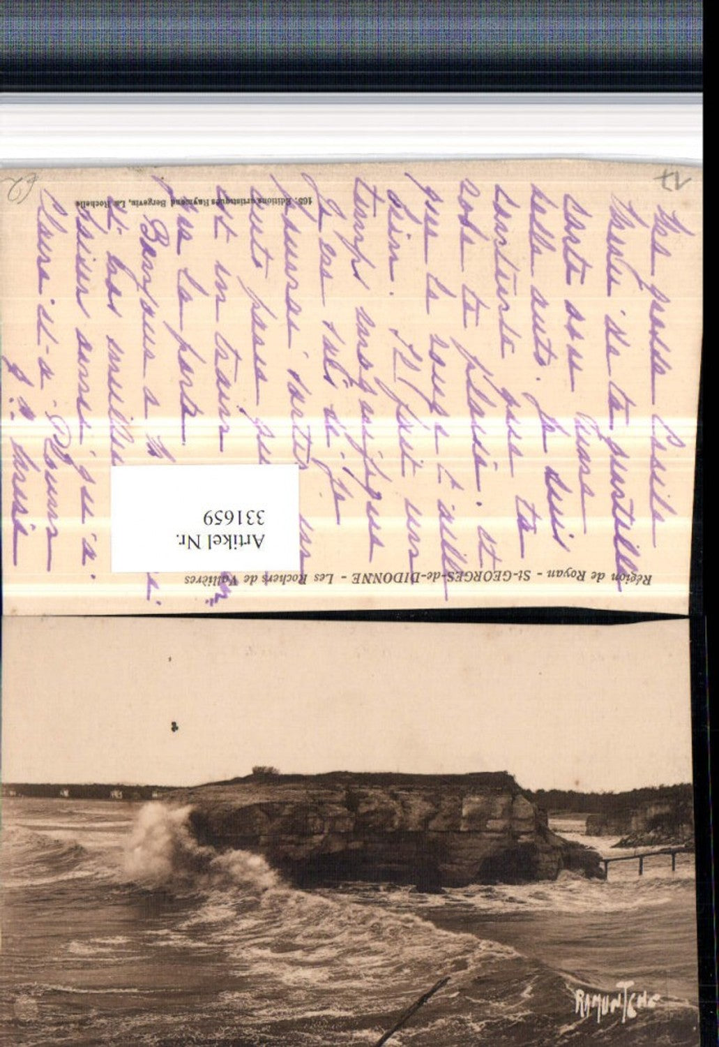 331659,Poitou-Charentes Charente-Maritime St-Georges-de-Didonne Rochers de Vallieres Felsen