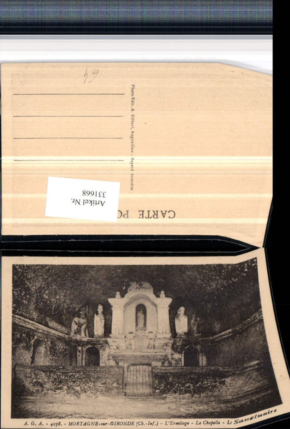 331668,Poitou-Charentes Charente-Maritime Mortagne-sur-Gironde Chapelle Le Sanetuaire Kapelle