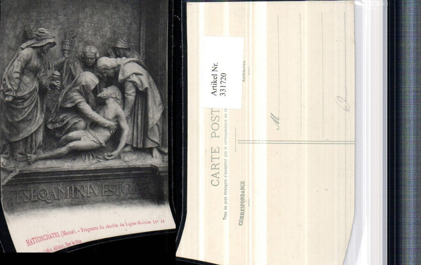 331720,Lothringen Meuse Hattonchatel Fragment du retable de Ligier-Richier Relief