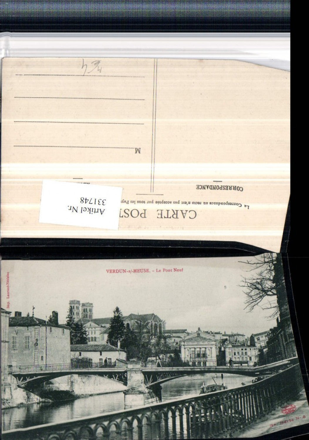 331748, Lorraine Meuse Verdun Le Pont Neuf Bridge