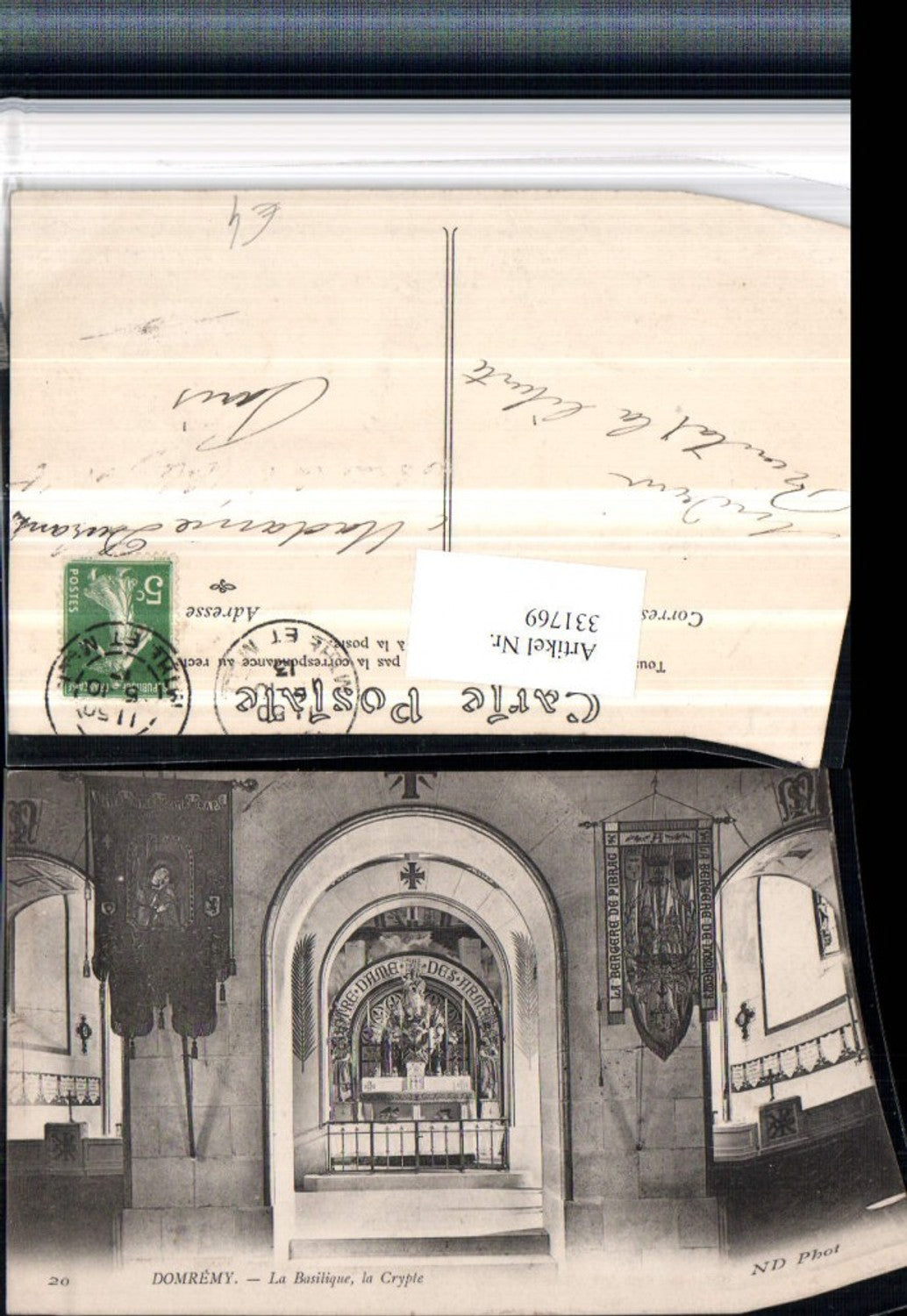 331769,Lorraine Vosges Domremy La Basilique la Crypte Church Crypt