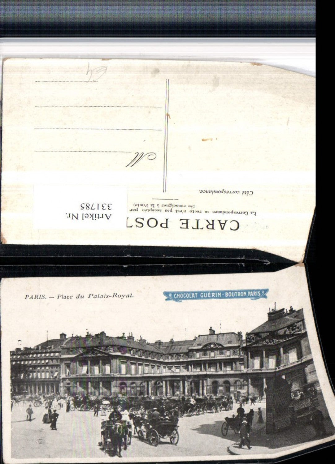 331785,Ile-de-France Paris Place du Palais-Royal Palast Kutschen