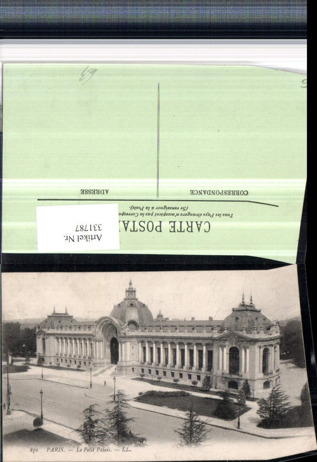 331787,Ile-de-France Paris Le Petit Palais Palast