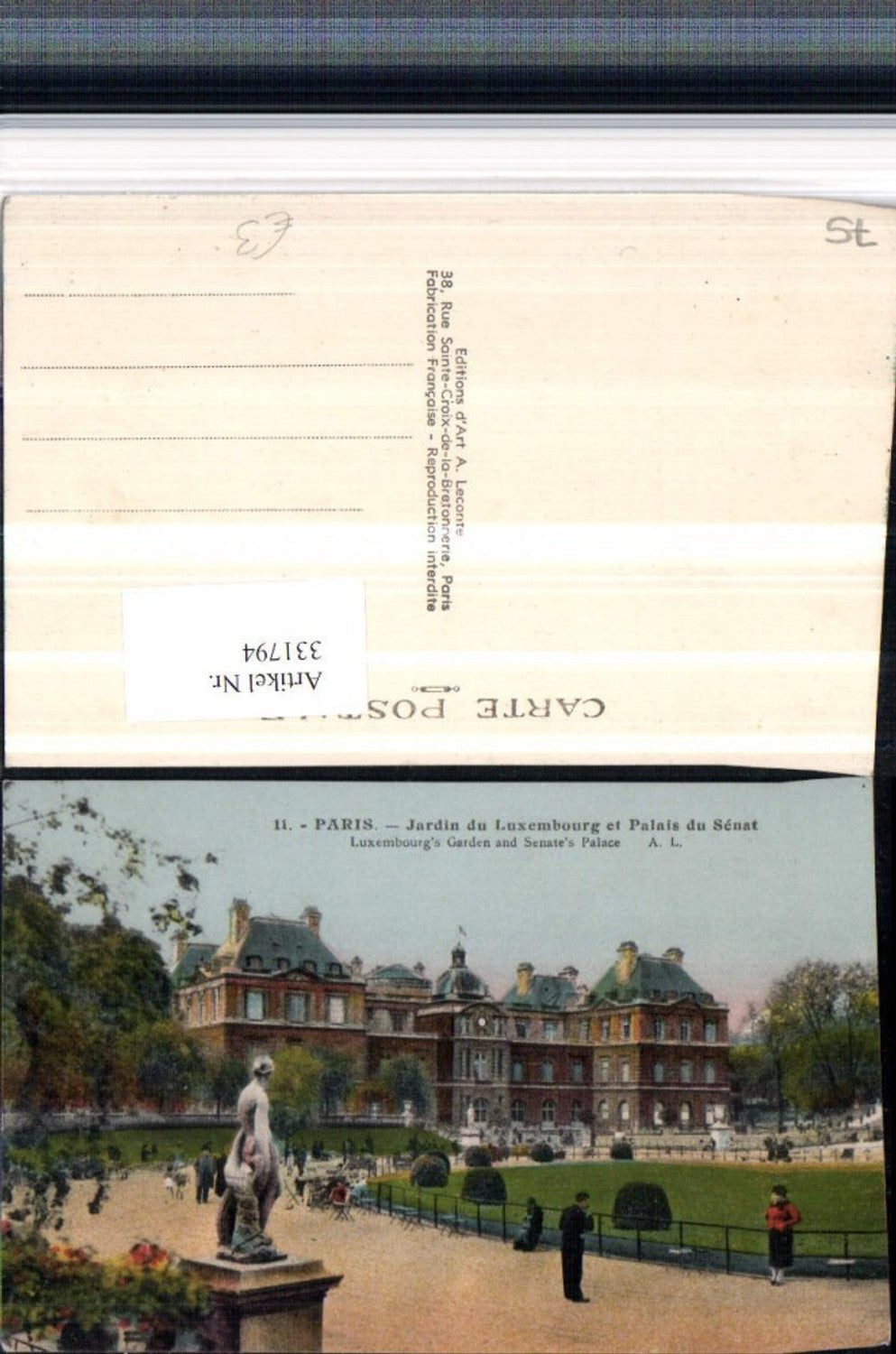 331794,Ile-de-France Paris Jardin du Luxembourg et Palais du Senat Palast Schloss